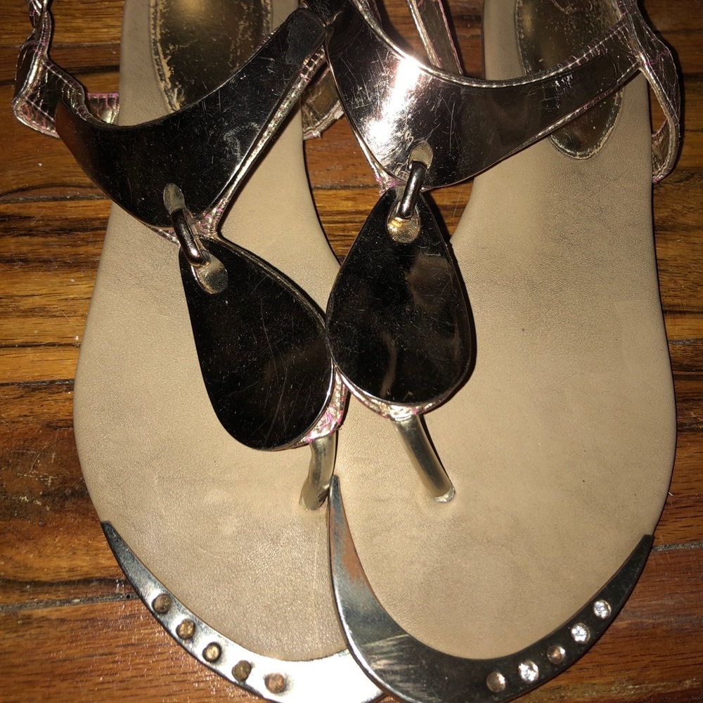 Gold sandals